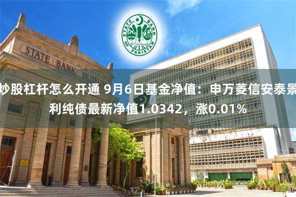 炒股杠杆怎么开通 9月6日基金净值：申万菱信安泰景利纯债最新净值1.0342，涨0.01%