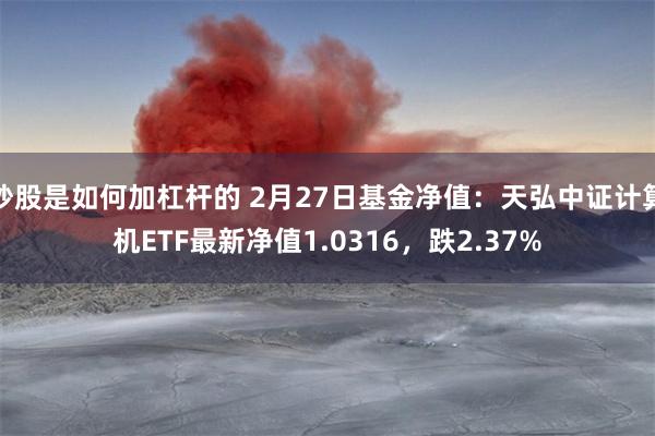 炒股是如何加杠杆的 2月27日基金净值：天弘中证计算机ETF最新净值1.0316，跌2.37%